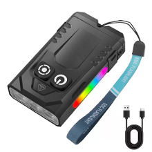 SEEKNITE EV15S 1000LM EDC Sleutelhangar Zaklamp met 365nm UV Licht Gekleurde Sidelight Type C Opladen Super Heldere Mini
