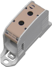 Serieklem Pa Lichtgrijs (ral 7035), Bruin 1 Polig 200 A, 155 A 600 V Geleidertype = L Leipold Group 106308