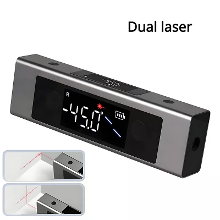 SHSIWI Dual Laser Protractor Digitale Inclinometer Hoekmeting Kruislaser Type C Magnetische Basis Dubbel Scherm Nauwkeur