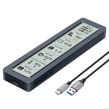 ShuoLe SL TN26 P M.2 SATA SSD behuizing met digitale display USB 3.2 Gen1 Type C 5Gbps hoge snelheid aluminiumlegering w