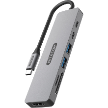 Sitecom 7 in 1 USB C Power Delivery Multiport Adapter dockingstation