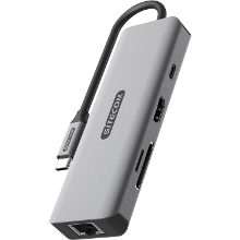 Sitecom 8 in 1 USB C Power Delivery Multiport dockingstation