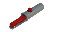 SKS Hirschmann AK 10 Krokodillenklem Rood Klembereik (max.): 6 Mm Lengte: 53 mm 1 stuk(s)