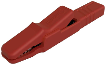 SKS Hirschmann AK 2 S Krokodillenklem Schroefklem, Steekaansluiting Rood