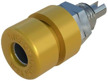 SKS Hirschmann BIL 30 Laboratoriumbus Bus, inbouw verticaal Stift Ø: 4 mm Geel 1 stuk(s)