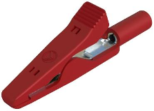 SKS Hirschmann MA 2 VA rt Grijpklem Bus 2 mm CAT I Rood