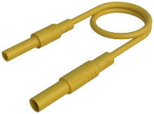 SKS Hirschmann MAL S GG B 25/2,5 ge Veiligheidsmeetsnoer 4mm veiligheidsstekker 4mm veiligheidsbus 25 cm Geel 1 stuk(s)