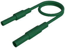SKS Hirschmann MAL S GG B 25/2,5 gn Veiligheidsmeetsnoer 4mm veiligheidsstekker 4mm veiligheidsbus 25 cm Groen 1 stuk(s)
