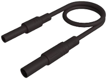 SKS Hirschmann MAL S GG B 50/2,5 sw Veiligheidsmeetsnoer 4mm veiligheidsstekker 4mm veiligheidsbus 50 cm Zwart 1 stuk(s)