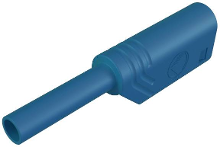 SKS Hirschmann MST S WS 30 Au Laboratoriumstekker Stekker, recht Stift Ø: 2 mm Blauw 1 stuk(s)