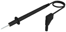 SKS Hirschmann PL 2700 S W s Meetsnoer [Testpunt   4 mm stekker] 100 cm Zwart