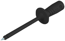 SKS Hirschmann PRUEF 2600 sw Veiligheids testpunt Steekaansluiting 4 mm CAT III 1000 V Zwart 1 stuk(s)