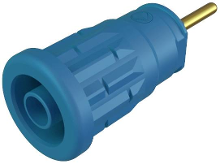 SKS Hirschmann SEP 2630 S1,9 Veiligheids labconnector, female Bus, inbouw verticaal Stift Ø: 4 mm Blauw 1 stuk(s)