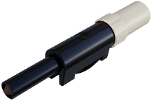 SKS Hirschmann SLS 10 B Laboratoriumstekker Stekker, recht Stift Ø: 4 mm Wit 1 stuk(s)