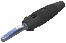 SKS Hirschmann VQ 20 Banaanstekker Stekker, recht Stift Ø: 4 mm Zwart 1 stuk(s)