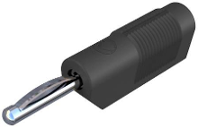 SKS Hirschmann VSB 20 Banaanstekker Stekker, recht Stift Ø: 4 mm Zwart 1 stuk(s)