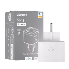 SONOFF S61STPF 16A 3840W Matter Type F Slimme WiFi Plug met Energiebewaking Timingfunctie Spraakbesturing met Apple Home