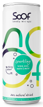 Soof Drink Sparkling Citroen, Munt, Appel & Water