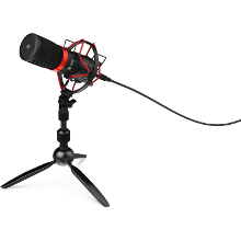 SPC Gear SM950T streaming microfoon USB, Popfilter, mute knop