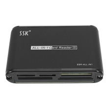 Ssk Scrm025 All In One Aluminium Alloy Usb 2.0 Cf Sd Tf Ms M2 Xd Card Reader