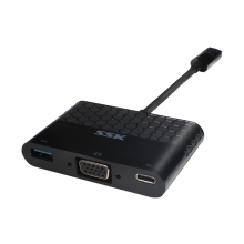 Ssk Shu C025 Type C Hub Type  C To Type C+vga+usb3.0 Adapter Compatible With Usb2.0 For Laptop