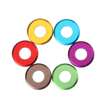 Suleve ™ M5AW1 10st M5 Aluminium platte spatbordschroef Sluitring Spacer Pakking Multicolor