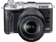 Systeemcamera Canon Eos M6 Incl. Ef M 18 150 Mm 24.2 Mpix Zilver Wifi, Bluetooth, Full Hd Video Opname