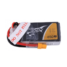 TATTU 3S 11.1V 650mAh 75C 3S1P Lipo batterij XT30U F stekker voor 90 tot 180mm RC drone FPV Racing