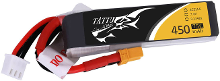 Tattu LiPo accupack 7.4 V 450 mAh Aantal cellen: 2 75 C Softcase XT30