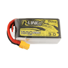 TATTU R LINE V3.0 4S 14.8V 1550mAh 120C LiPo Batterij XT60 Plug voor Mark5 Analoge / HD 5 Inch Freestyle RC Drone FPV Ra