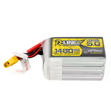 Tattu R Line Versie 5.0 1480MAh 6S 150C 22.2V LiPo Batterijpakket met XT60 Plug voor RC Drone
