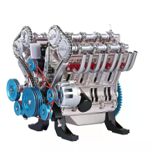 TECHING DM118 Legering V8 8 Cilinder Motor Model DIY Montagekit Uitstekende STEAM Wetenschap Onderwijs Ontdekkingsspeelg