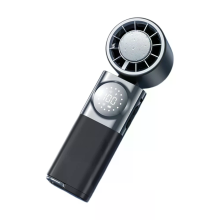 Tevorex draagbare handgreep koelventilator met 100 standen, wind aanpasbaar, Type C oplaad, nek bevestigd, opvouwbaar mi