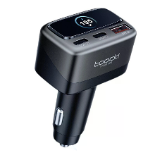 Toocki C46 105W 3 Poort USB PD Autolader Adapter met Slim Display Scherm USB A + 2USB C PD Snel Opladen voor iPhone 17 1