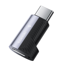 Toocki TQ OTG11 USB C Mannelijk naar iP Vrouwelijk Adapter Converter PD60W Snel Opladen Gegevensoverdracht Adapter voor
