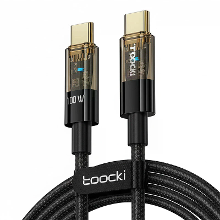 Toocki TQ X06 5A PD100W Type C naar Type C Kabel Snelle Oplading Gegevensoverdracht Koper Kern Draad 1M Lang voor iPhone