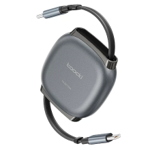 Toocki TX105 100W Type C naar Type C Uitrekbare Kabel Snelladen Dataoverdracht Koperen Kern Lijn 1M Lang voor iPhone 17