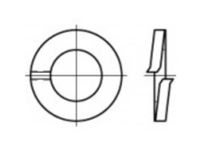 Toolcraft 105596 Veerringen Binnendiameter: 6.1 Mm Din 127 Verenstaal 100 Stuks