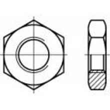 TOOLCRAFT 1060779 Zeskantmoeren M8 DIN 439 RVS A2 100 stuks