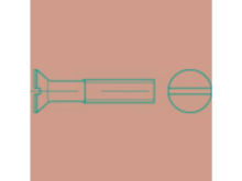 TOOLCRAFT 1065528 Verzonken schroeven M6 160 mm Sleuf DIN 963 RVS A2 25 stuks