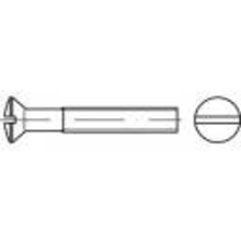 TOOLCRAFT 1065771 Bolverzonken schroeven M8 20 mm Sleuf DIN 964 RVS A2 100 stuks