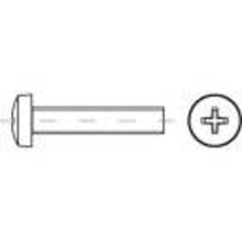 TOOLCRAFT 1068468 Lenskopschroeven M2 3 mm Kruiskop Phillips DIN 7985 RVS A2 1000 stuks