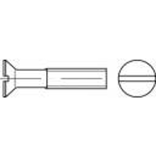 TOOLCRAFT 134260 Verzonken schroeven M20 45 mm Sleuf DIN 963 Staal Galvanisch verzinkt 25 stuk(s)
