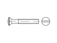 TOOLCRAFT 134381 Bolverzonken schroeven M10 50 mm Sleuf DIN 964 Staal Galvanisch verzinkt 100 stuk(s)