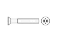 TOOLCRAFT 134386 Verzonken schroeven M2.5 8 Mm Kruiskop Pozidriv DIN 965 Staal Galvanisch verzinkt 2000 stuk(s)