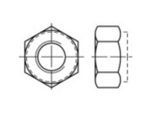 TOOLCRAFT 135170 Borgmoeren M10 DIN 982 Staal Galvanisch verzinkt 100 stuks