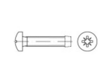 Toolcraft 141053 Tapbouten M4 40 Mm Kruiskop Pozidriv Din 7500 Staal Galvanisch Verzinkt 1000 Stuks