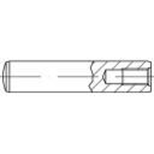 TOOLCRAFT 144768 Cilindrische pen (Ã x l) 4 mm x 16 mm M3 Staal 100 stuks
