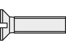 TOOLCRAFT 830415 Verzonken schroeven M2.5 20 Mm Sleuf DIN 963 Kunststof, Polyamide 10 stuks