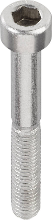 TOOLCRAFT 839699 Cilinderschroeven M2.5 20 Mm Binnenzeskant (inbus) DIN 912 RVS A2 20 stuks